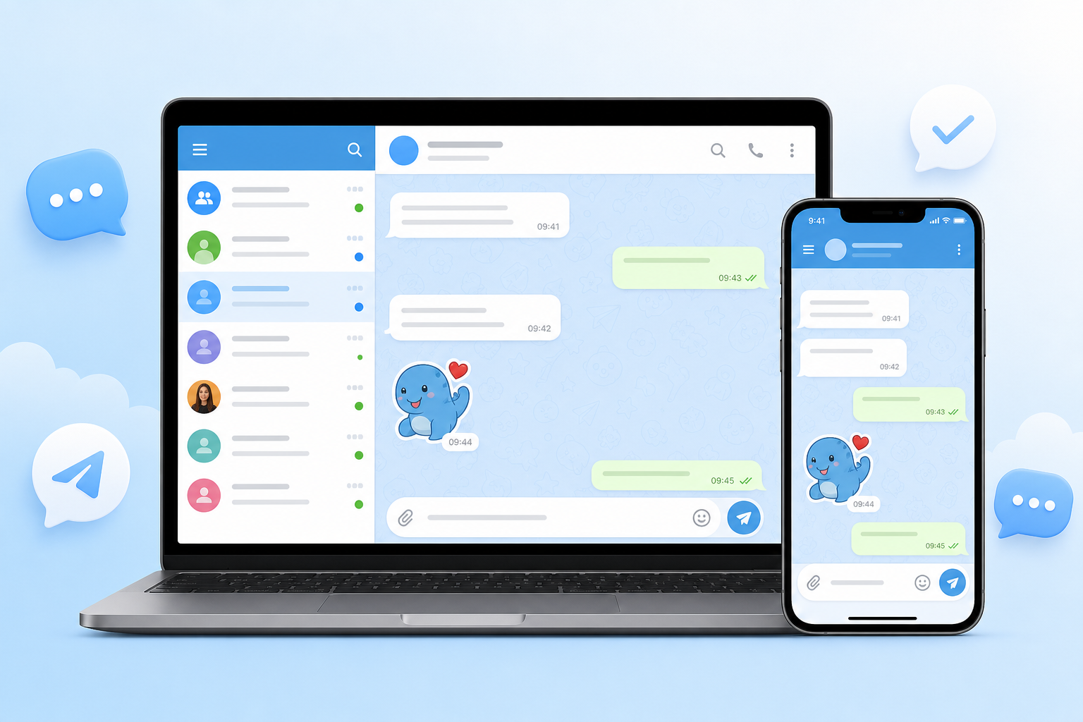 Telegram Download für Windows, macOS und Android auf Laptop und Smartphone